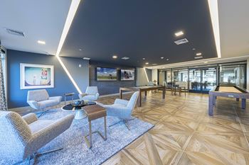 Game room and lobby area